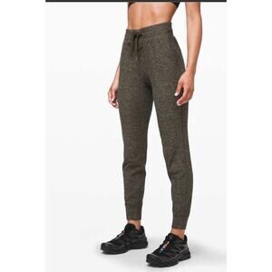 Lululemon Ready to Rulu High-Rise Jogger Pant SIZE 2 Heathered Black Green EUC